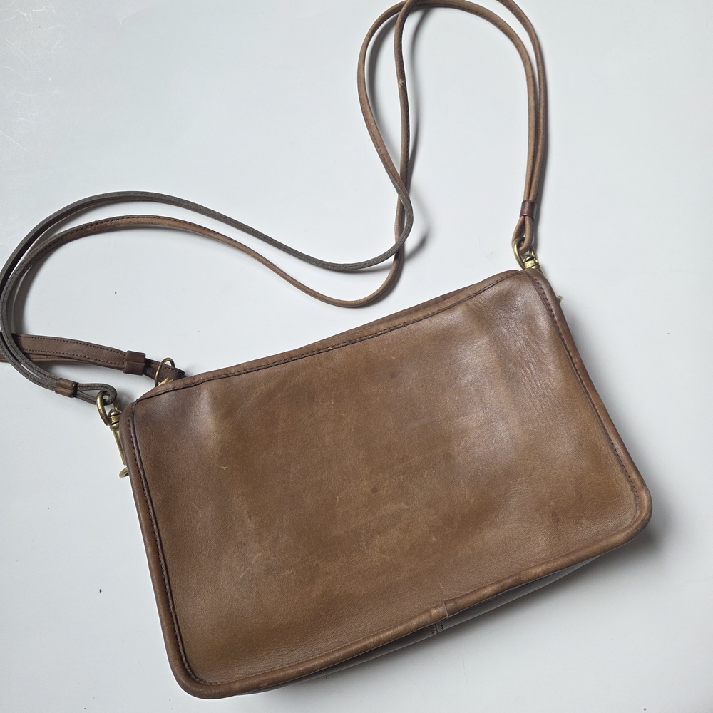 Vintage Coach Bonnie Cashin Basic Bag Tan Leather